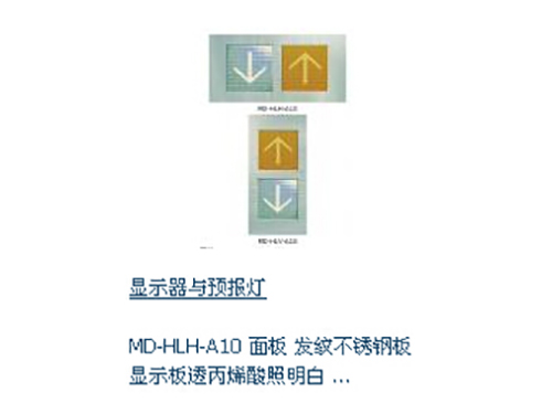 顯示器與預報燈